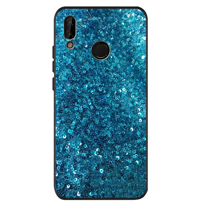 Зеленый мятный блестящий черный силиконовый мягкий чехол для телефона huawei P40 P30 P20