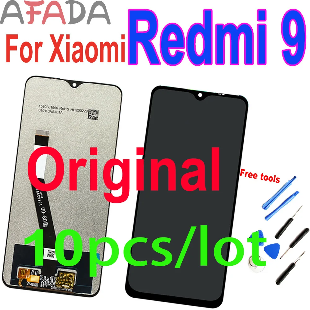 

10pcs Original 6.53" For Xiaomi Redmi 9 9A 9C M2004J19G LCD Display Touch Screen Digitizer Assembly 2340*1080 395ppi M2004 J19AG
