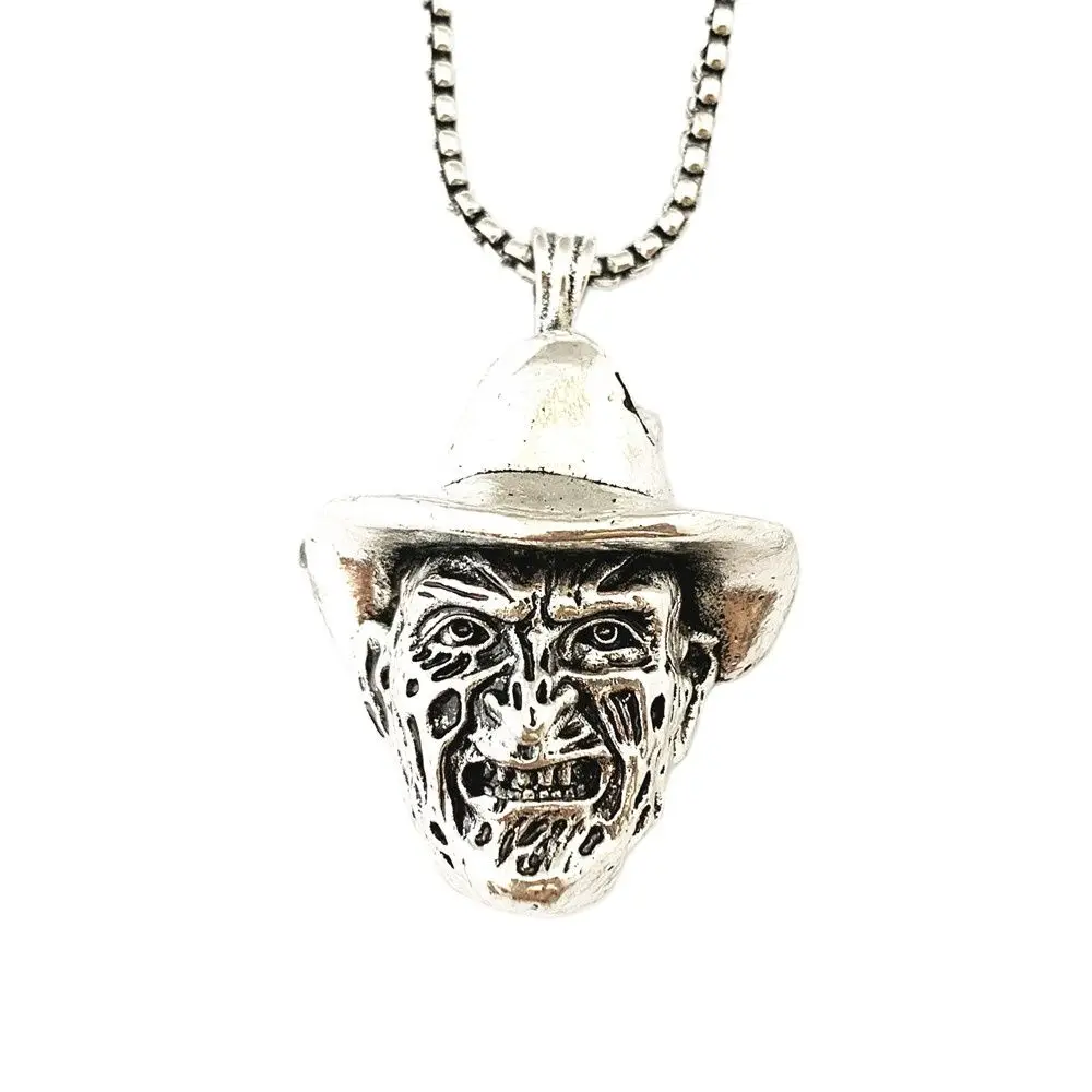 

FANTASY UNIVERSE Horror Necklace Metal Freddy Face Pendant High quality Fashion Jewelry