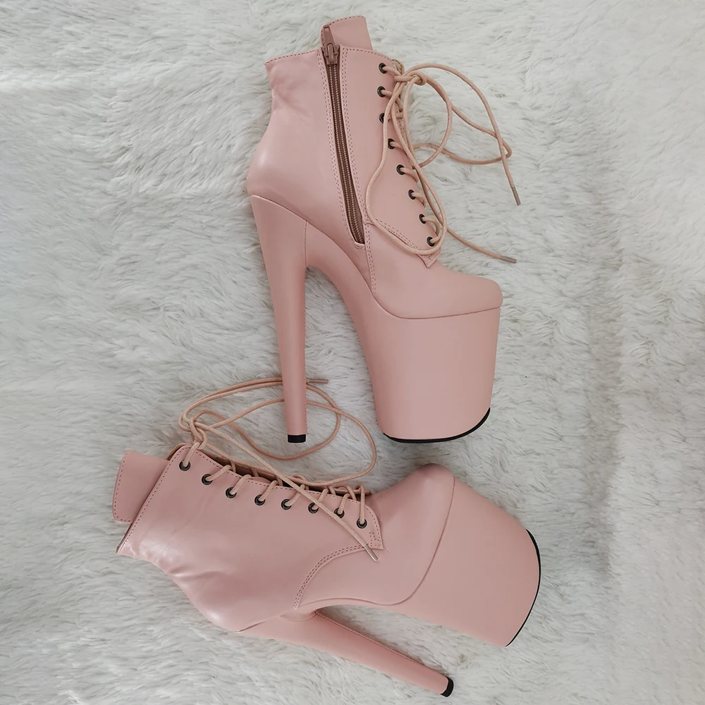 Leecabe 20 см/8 дюймов женские ботильоны вечерние туфли на высоком каблуке Обувь