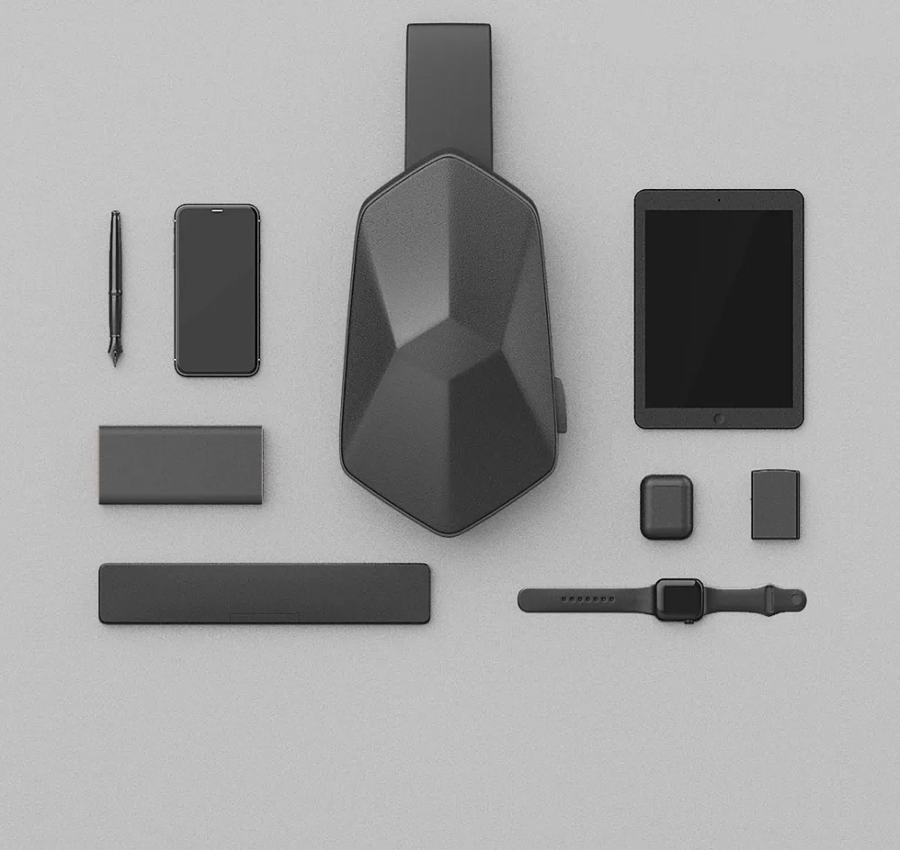MI Mijia BEABORN Polyhedron PU Рюкзак USB Сумка водонепроницаемая цветная спортивная сумка на грудь для отдыха для мужчин и женщин путешествия Кемпинг