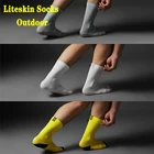 Велосипедные носки Liteskin Macaron для мужчин и женщин, дышащие, для горных велосипедов, гонок, баскетбола, бега, футбола, фитнеса, занятий спортом на открытом воздухе