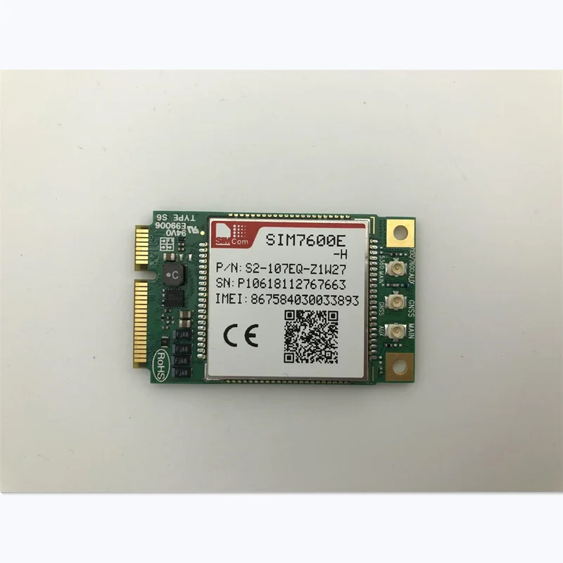 В наличии! SIMCOM SIM7600E H мини pcie LTE Cat4 модуль SIM7600 многодиапазонный FDD/LTE TDD/к оператору