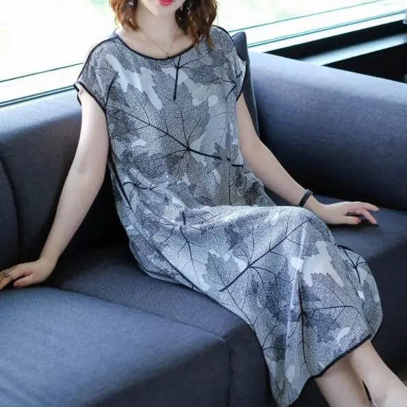 Высокое качество шелковое платье 2020 летние платья для женщин размера плюс 3xl