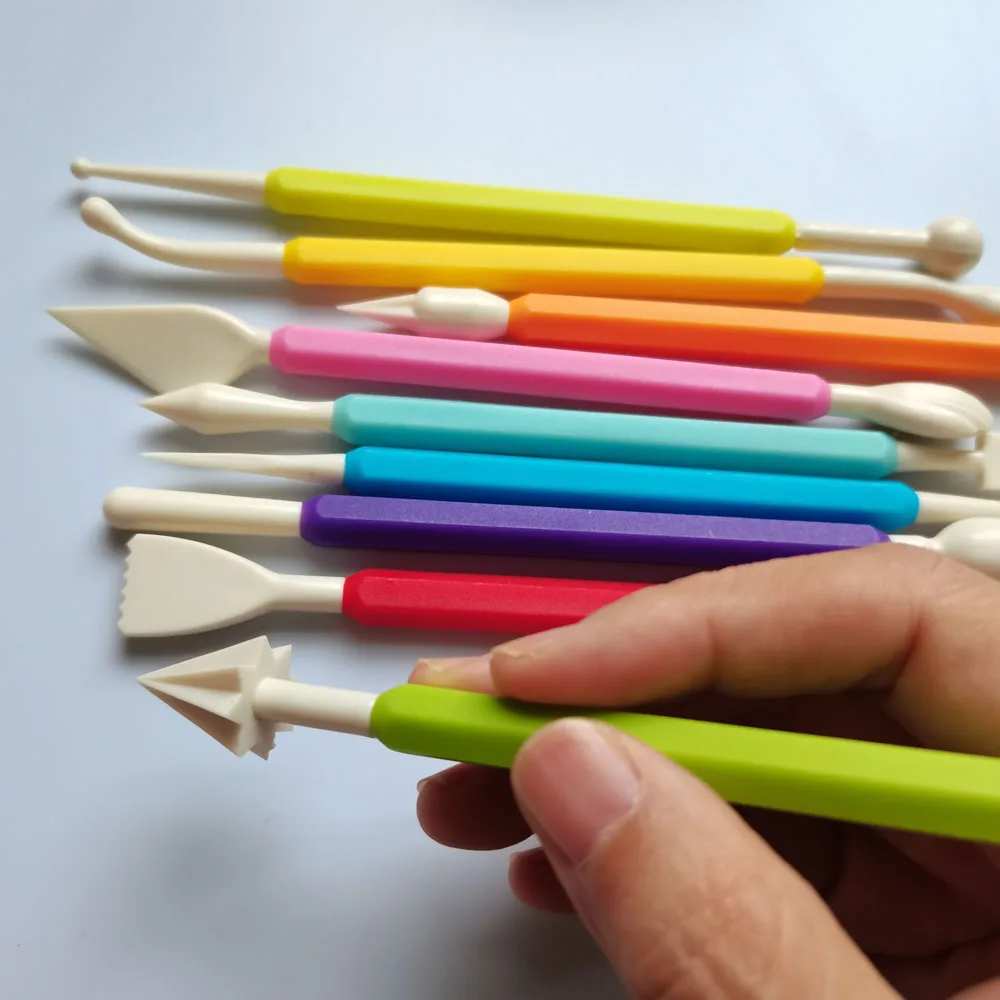 9 шт./компл. скульптурный сахарный моделирующий резак более гладкая форма для