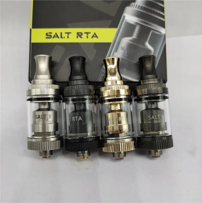 

Newest SALT RTA MTL RTA Atomizer Rebuildable Tank 2ml/3.5ml 18mm Single Coil with 2 posts Deck Airflow Control Vapor Tank