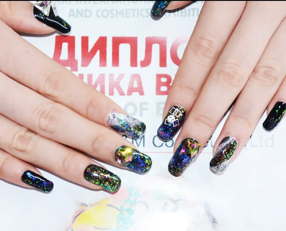 Стиль 3 шт. набор Galaxy Shadow гель лак для ногтей сверкающий блеск яркий гель-лак 15 мл летний уф и светодиодный цветной гель для ногтей Vernish