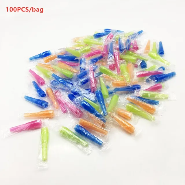 100pcs/bag hqd Disposable Cigarette Holders  tobacco Mouthpiecewith Bright Colors Hookah Smoking  shisha tabak MouthTips