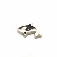 10pcslot cetacean charms whale floating charms for floating memory charms lockets diy jewelry