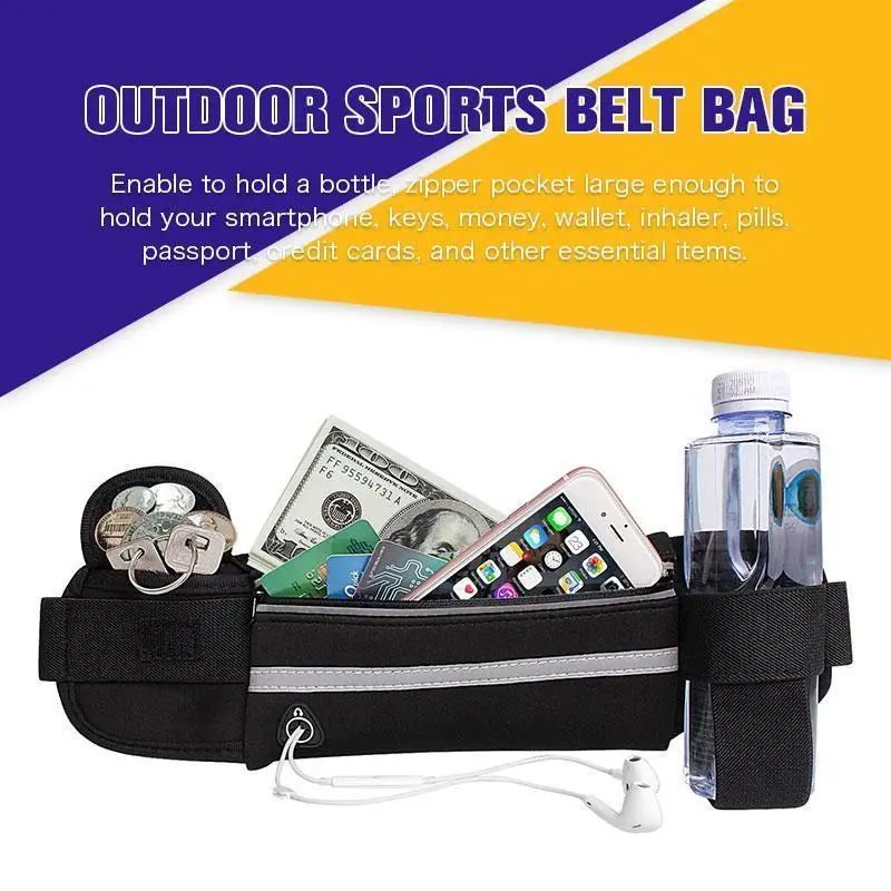 Новинка 2021 Спортивная поясная сумка для улицы бега карманная портативная