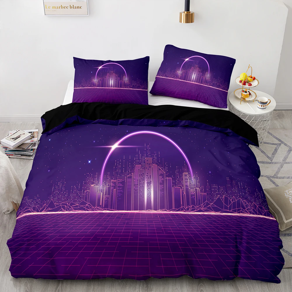 

3D Sci-fi Future Ufo Pattern Bedding Set,264228 Duvet Cover Set With Pillowcase, 220260 Quilt CoverBig Blanket Cover