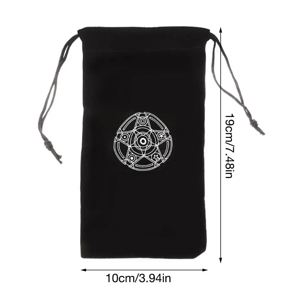 Tarot Cards Storage Bag Board Deck Games Velvet Cloth Pocket 19X10CM For Playing Card Game Entertainment | Спорт и развлечения