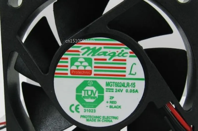 

for 6015 6CM cm Mute MGT6024LR-15 24V 0.05A cooling fan Free shipping