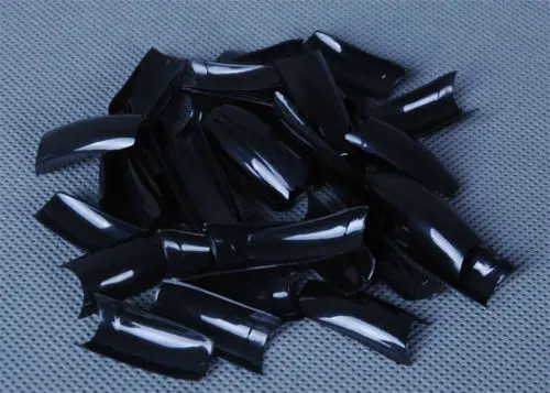 TKGOES 500 шт. Типсы для ногтей Акриловые накладные ногти французского маникюра