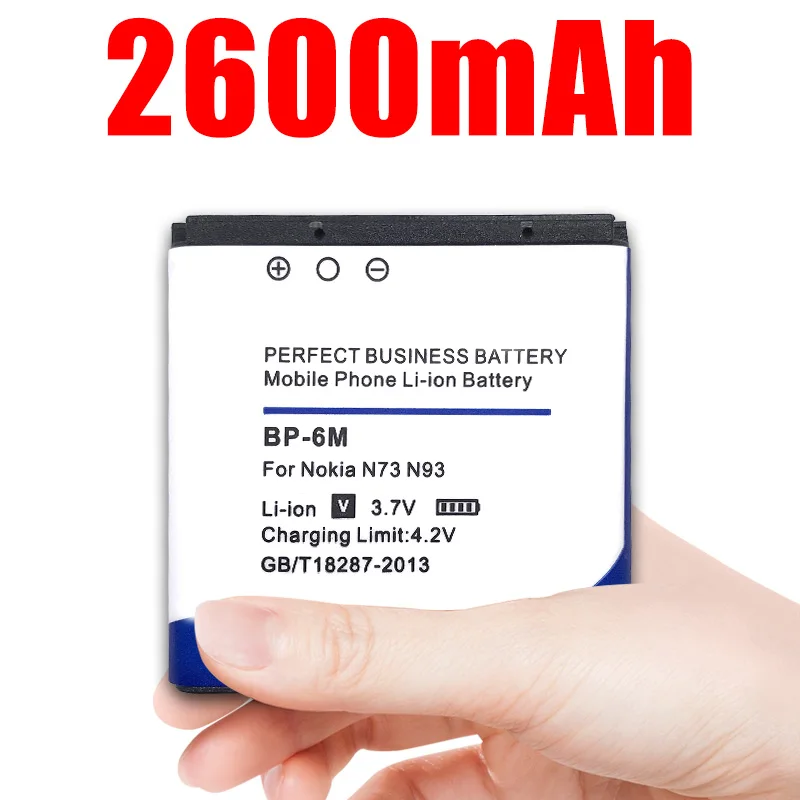 BP 6M аккумулятор для телефона Nokia N73 N77 N93 N93S 3250 6151 6233 6234 6280 6288|Аккумуляторы мобильных