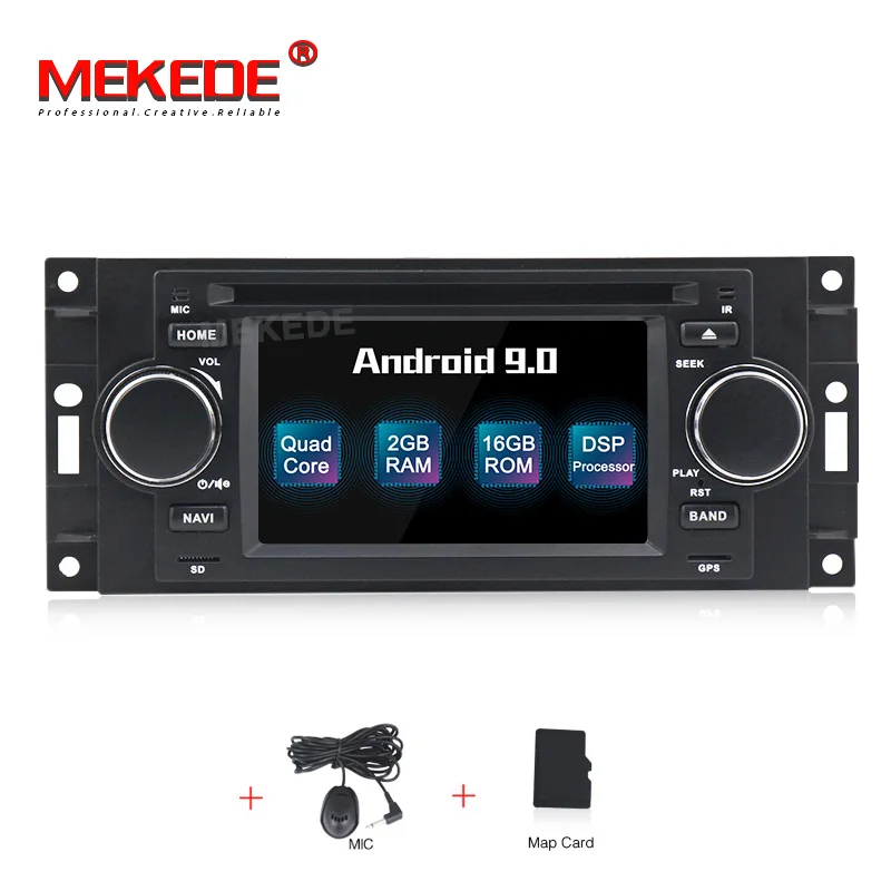 MEKEDE Android 9,0 автомобильный dvd-плеер для джип Dodge Grand Cherokee Commander Wrangler Chrysler 300C PT Cruiser Sebring caliber ram - Цвет: CAR DVD