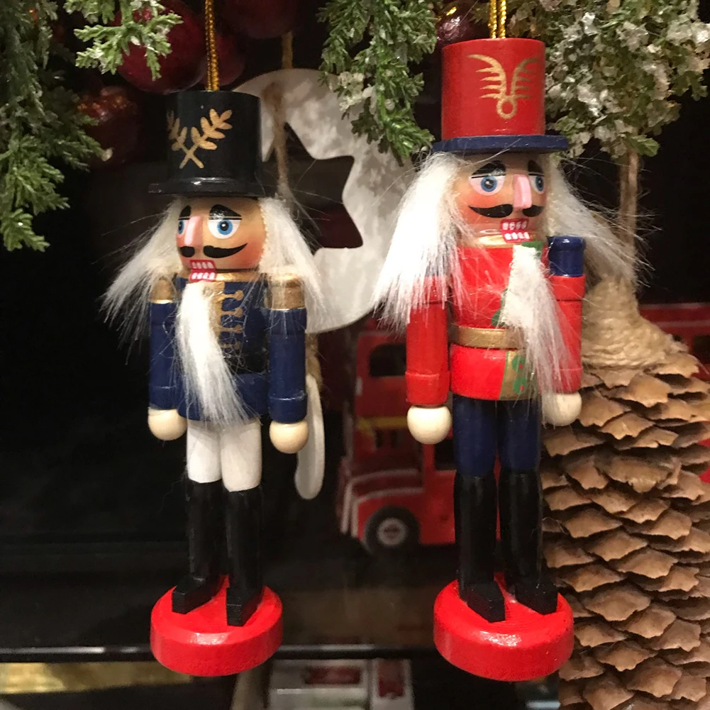 OurWarm 6 шт. деревянные гайкеры куклы солдаты миниатюрные фигурки винтажные