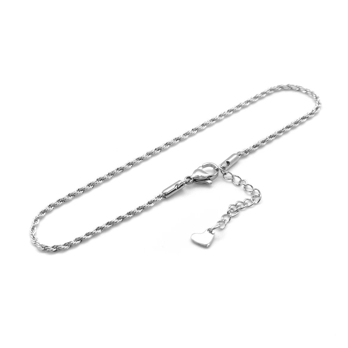 304 Stainless Steel Anklet Silver Color Anklets For Women Fine Fashion jewelry Barefoot Decor 23.3cm(9 1/8&quot) long 1 Piece | Украшения и