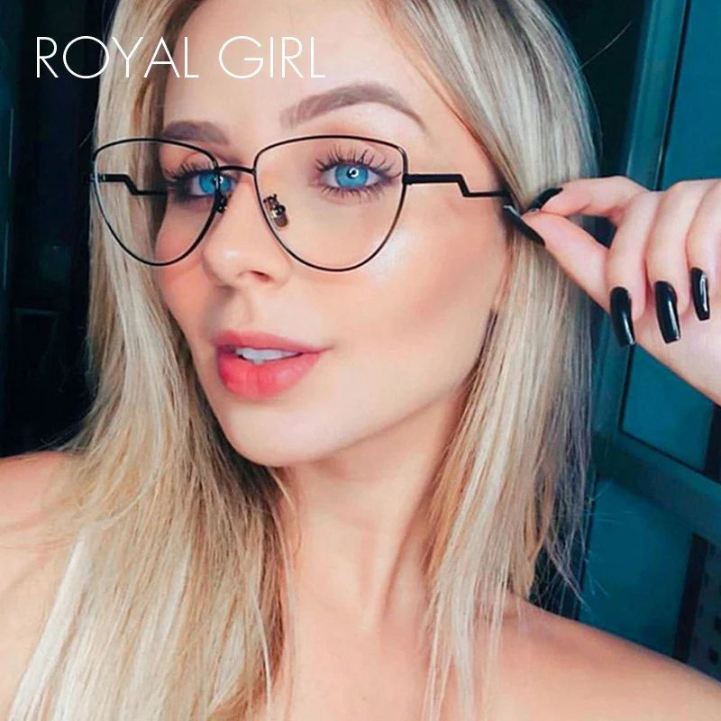 ROYAL GIRL анти-синий светильник компьютерные очки женские трендовые стильные оправы