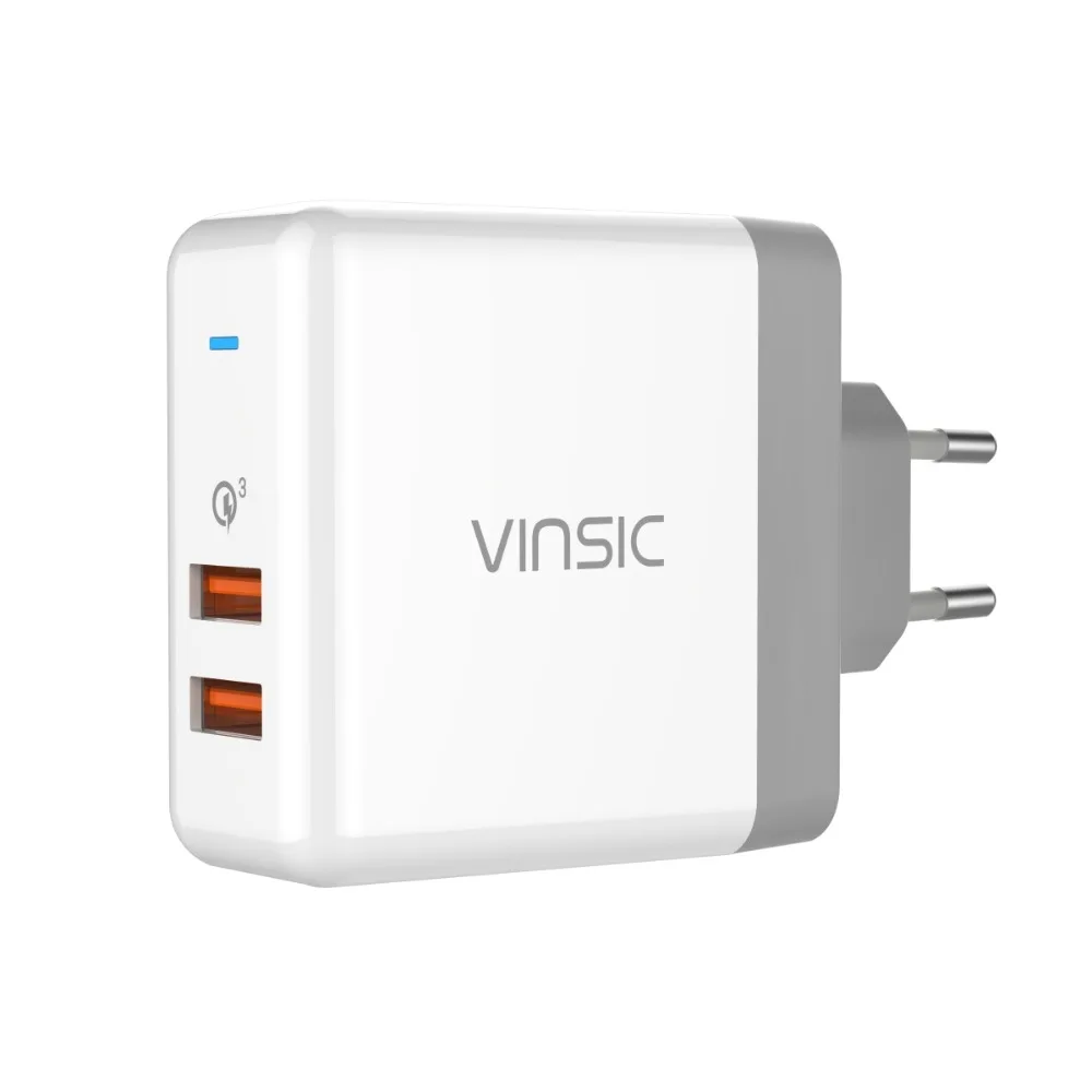 Vinsic 20000 мАч Быстрая зарядка QC3.0 внешний аккумулятор Двойной USB внешний аккумулятор для iPhone X samsung S9 Xiaomi Mi8
