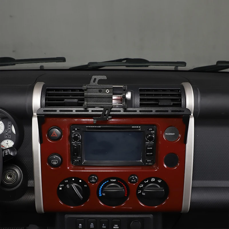 for toyota fj cruiser 2007 2021 metal black car center console phone holder stand gps mount bracket car accessories free global shipping