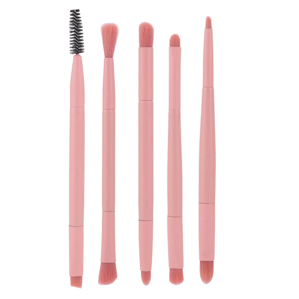 

1 шт., розовая Двусторонняя кисть для бровей, профессиональный набор кистей для макияжа, расческа для бровей, инструменты для макияжа глаз