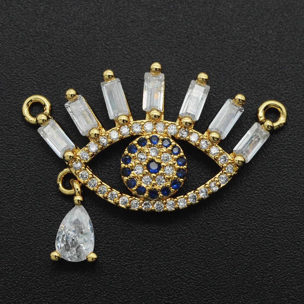 Сказочные Diy Религиозные кулоны от сглаза CZ оптом ожерелье кулон из циркона Хамса