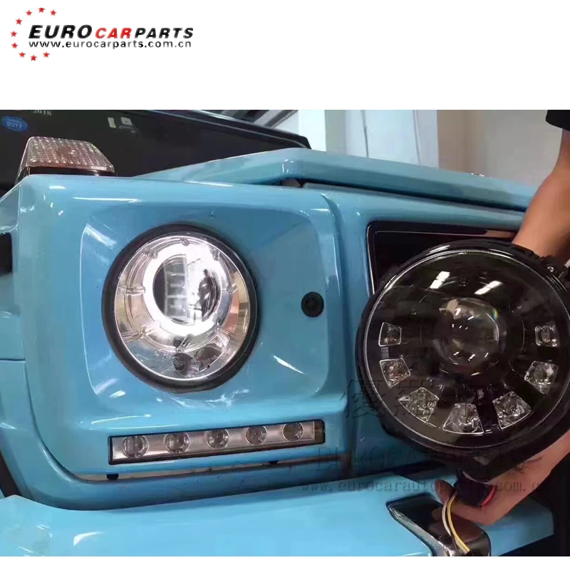 Головсветильник W463 подходит для MB G-class G500 G55 G63 G65 до M-style головсветильник черный