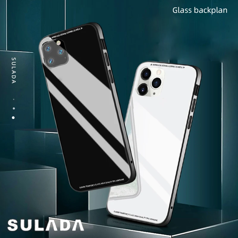 Новая роскошная задняя крышка из закаленного стекла твердости 9H для iPhone11/11Pro