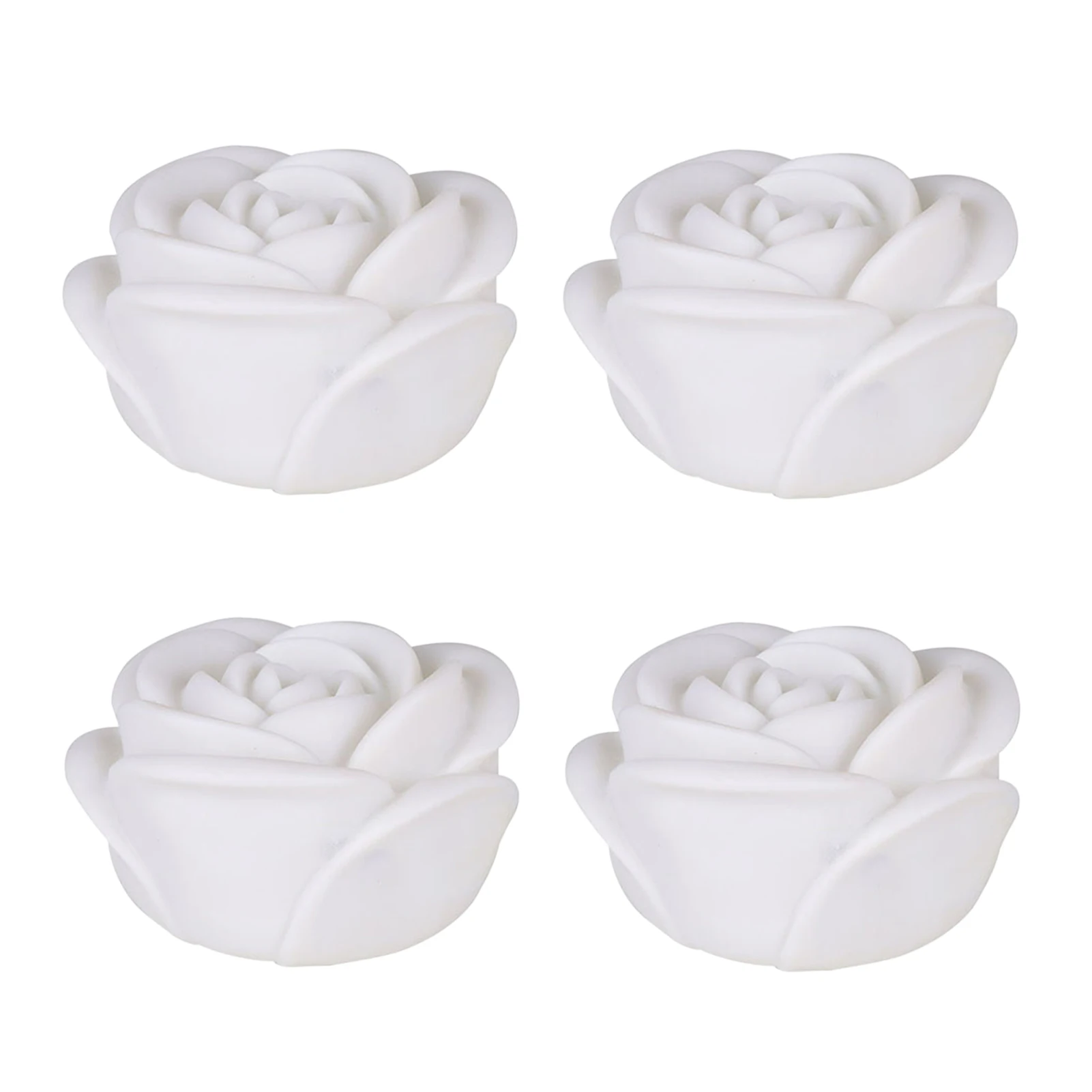 

4pcs Floating Lamp Durable Garden Decor Gift LED Rose Flower Light Waterproof Pond Outdoor Battery Powered Party Mini Portable