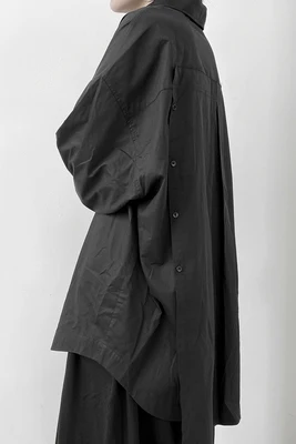 Женская мешковатая куртка с длинным рукавом и оборками | одежда