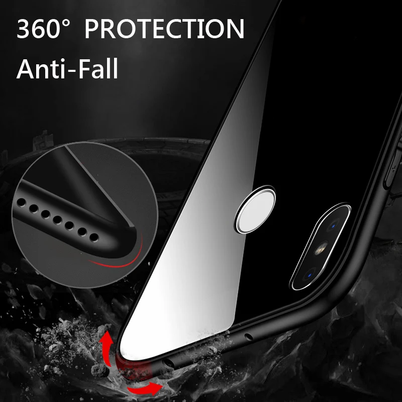 Чехол UPaitou из закаленного стекла для Xiaomi Redmi Note 8 7 6 5 Pro Plus 6A 4X 5A Prime S2 4A мягкий чехол