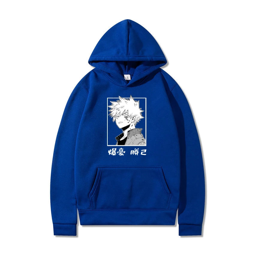 Горячая Harajuku my hero Академия мужская толстовка с капюшоном короткая футболка