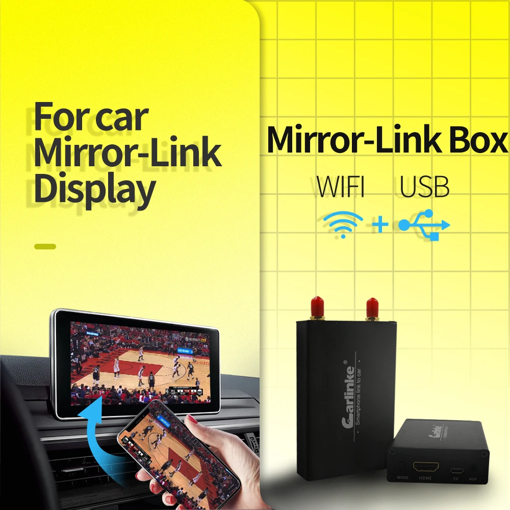 Ящик для зеркалирования экрана Carlinkit AirPlay iPhone iOS11 Android Miracast/WlAN беспроводное