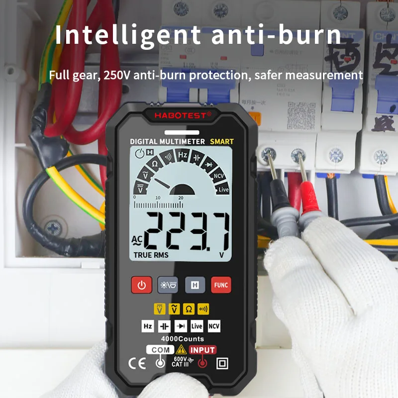 Профессиональный Интеллектуальный мультиметр цифровой автоматический диапазон