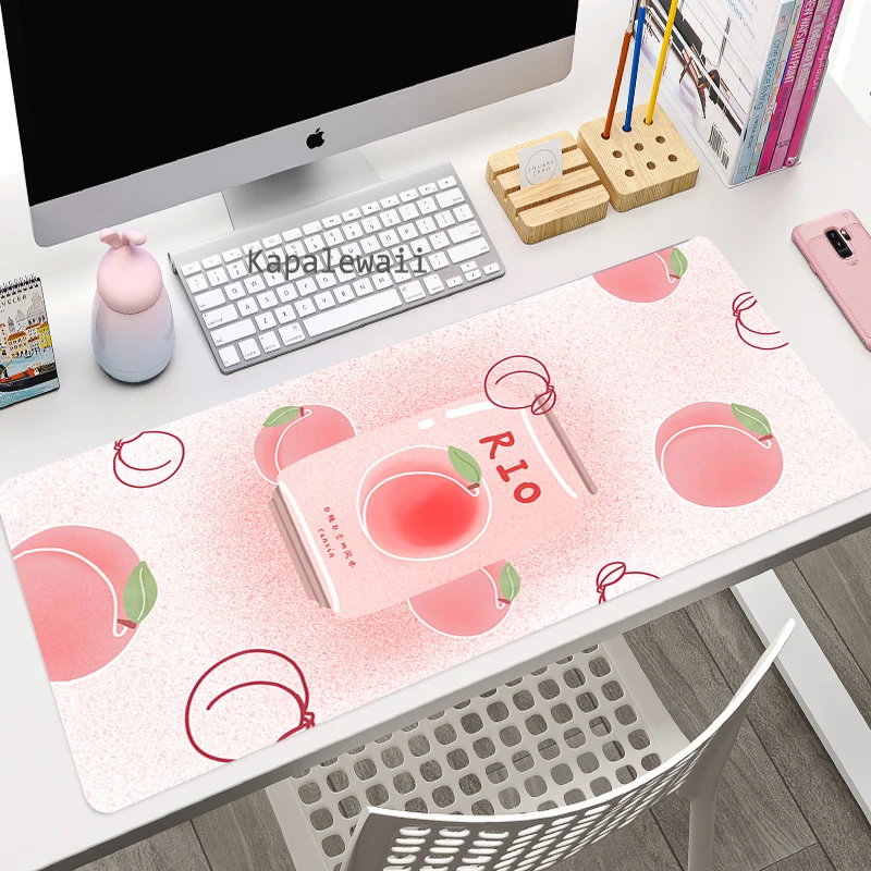 large anime pink mousepad gamer cute kawaii gaming mouse pad xxl rubber otaku locking edge big fashion laptop notebook desk mats free global shipping