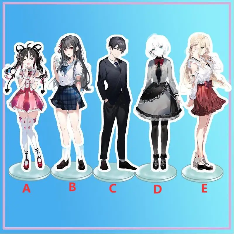 

Anime Stand Tantei wa Mou Shindeiru Siesta Kimihiko Kimizuka Saikawa Yui Acrylic Figure Display desktop decoration 15cm