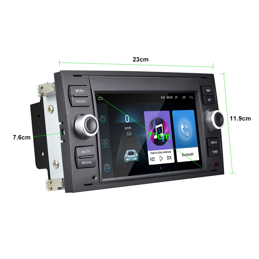 Автомагнитола AMPrime 7 дюймов Android для Transit Fiesta Focus Galaxy Mondeo Fusion Kuga C Max S 2