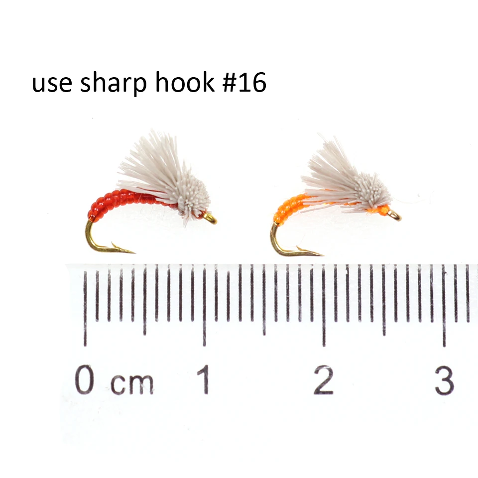 ICERIO 8PCS Serendipity Buzzer Midge pupa Nymphs Flies Trout Fishing Fly Lures#16
