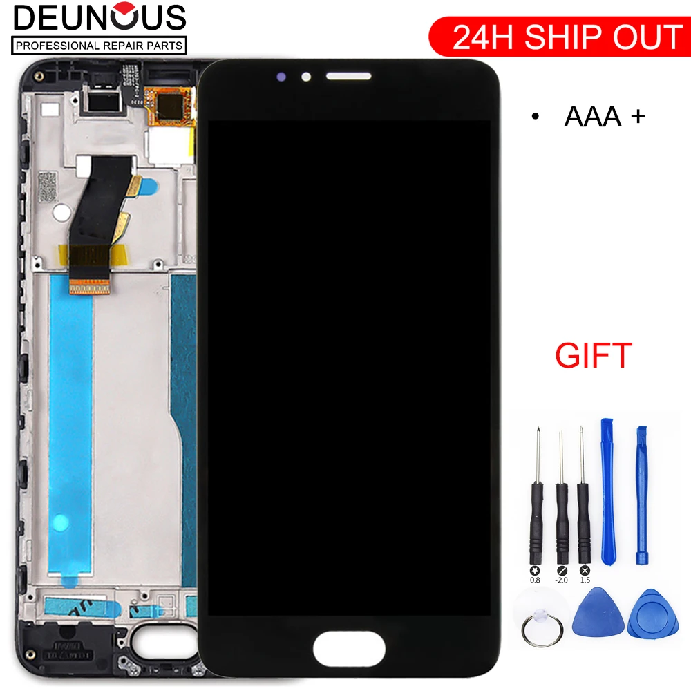 Новый ЖК дисплей 5 2 дюйма для Meizu M5S сенсорный экран с рамкой сменная панель LCD M612H
