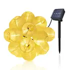 Гирлянда для украшения сада, свадебная гирлянда, гирлянда на солнечных батареях, фонарь, уличная гирлянда вечерние праздничные гирлянды