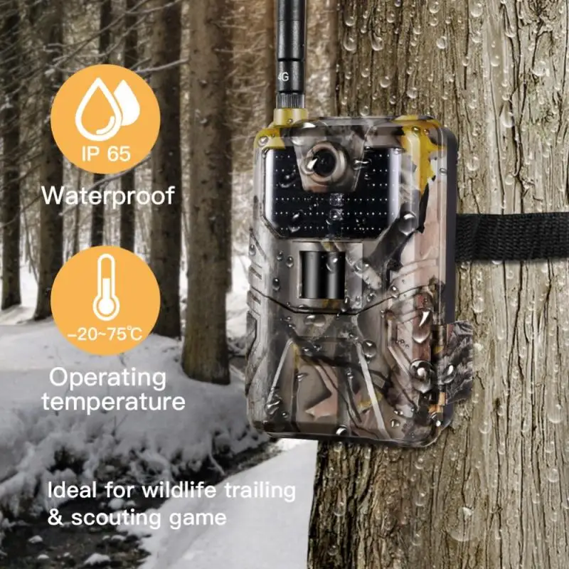 

Фотоловушка HC900A с ночным видением для наблюдения за дикой природой, камера слежения за дикой природой 20 МП 1080P, беспроводная охотничья камер...