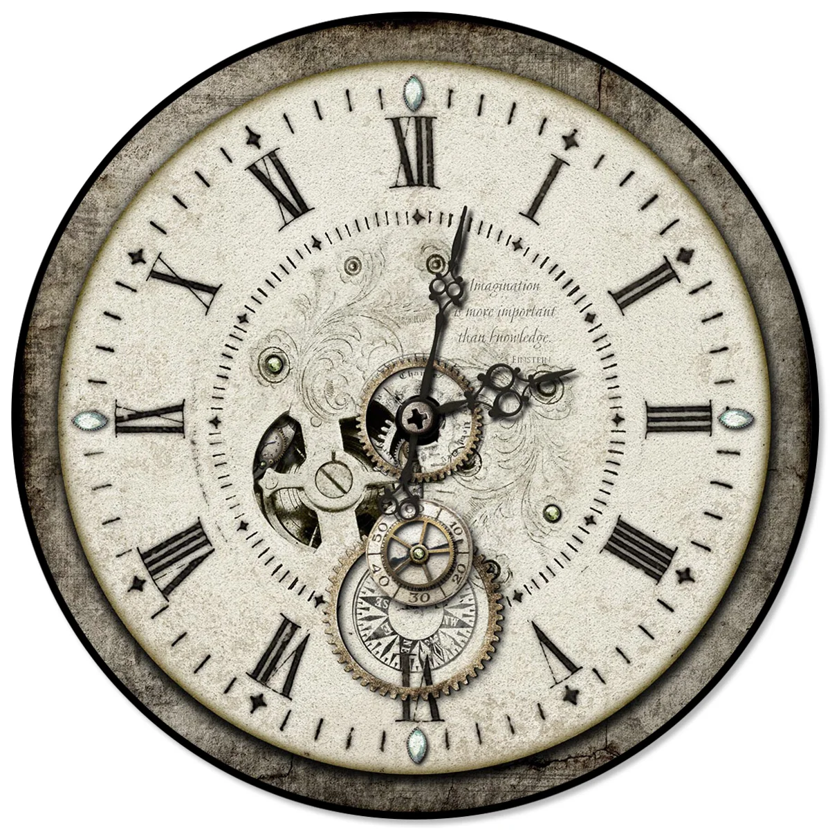 Круглые ретро коврики с часами для кровати Нескользящие Коврики гостиной