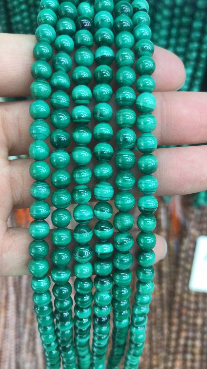 

natural gemstones malachite beads