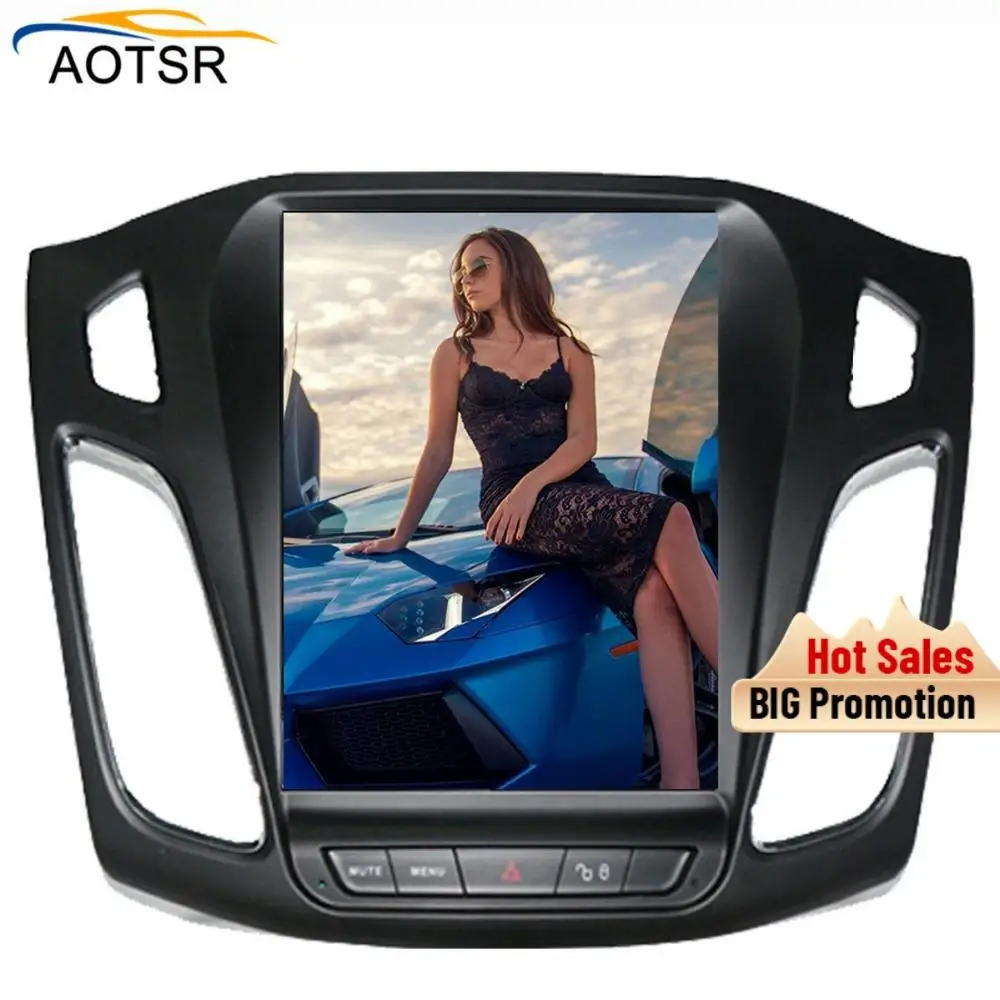 

Tesla style Android car gps radio player head unit for ford focus 2012 - 2017 gps navigation car radio stereo no dvd big screen