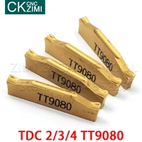 tdc2 tdc3 tdc4 tt9080 carbide inserts turning tools double head grooving stainless steel special lathe cnc tools cutting blade