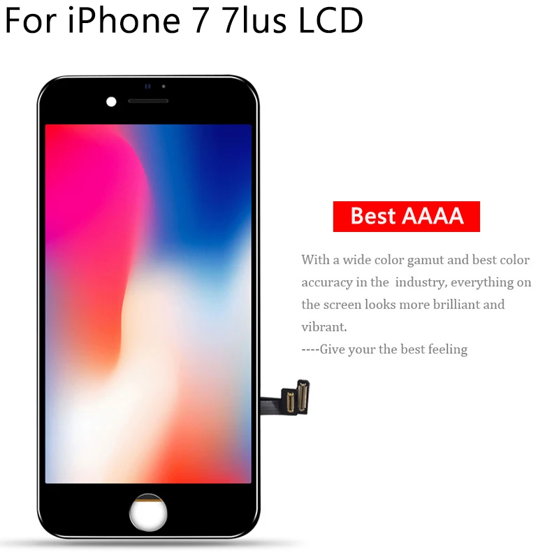AAA полный комплект для iPhone 7 A1660 A1778 ЖК-дисплей сенсорный экран в сборе фронтальная