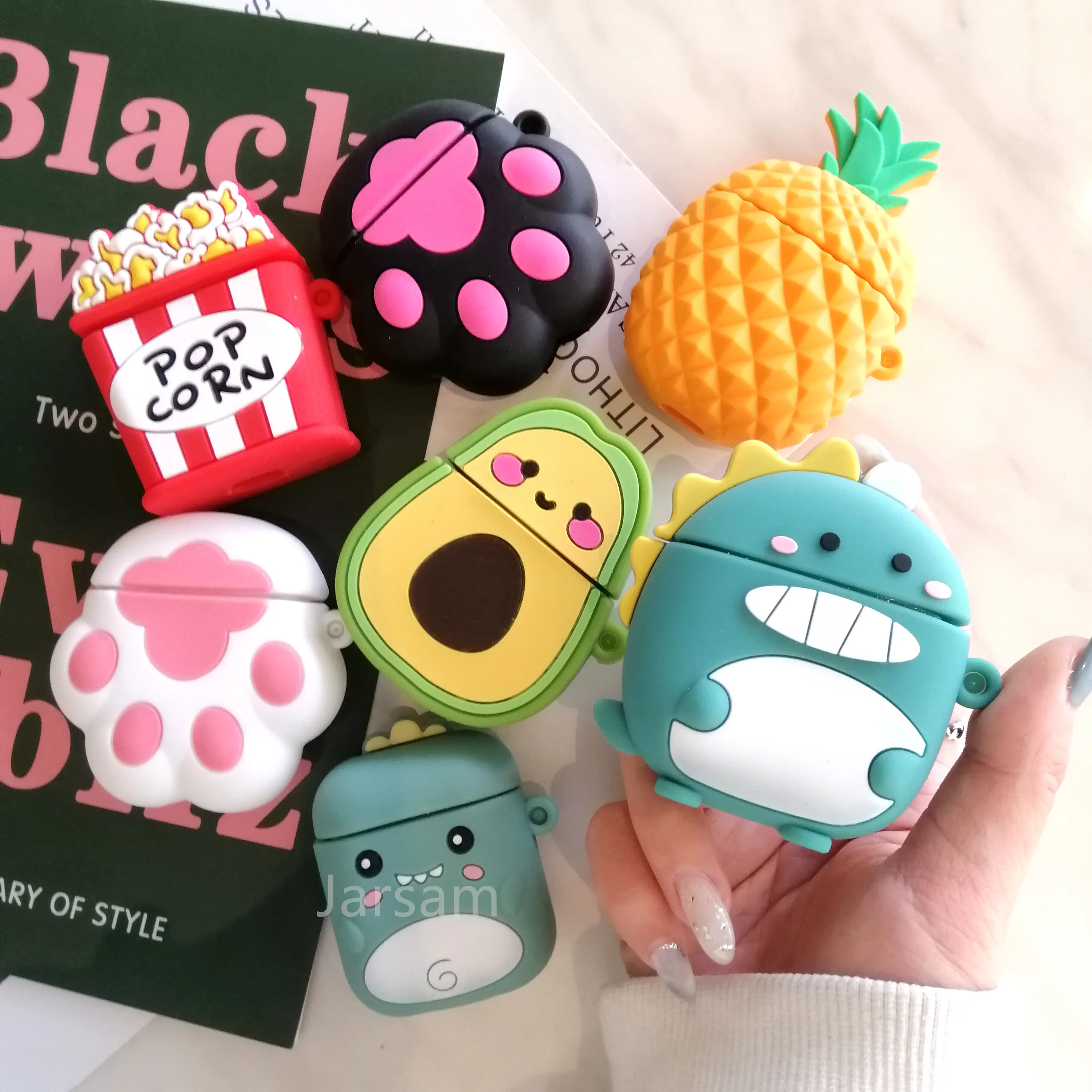 

Cartoon For airpods case Silicone Cover For airpods Case Cute Earphone 3D Headphone case Protective