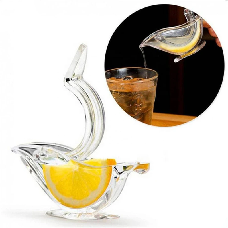 

Acrylic Lemon Clip Manual Transparent Fruit Juicer Home Kitchen Bar Gadget ABS Boat Shape Squeeze Fruit