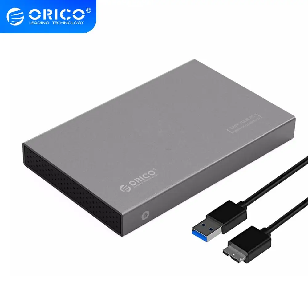 ORICO 2518S3 GY 2 5 дюйма корпус жесткого диска алюминиевый USB3.0 Гбит/с поддержка 7 мм и 9
